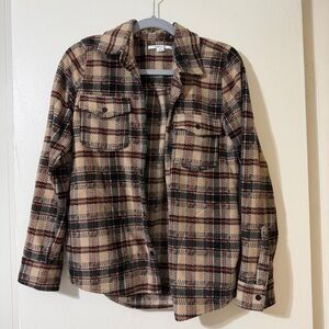 O'Neill Beige and Black Flannel Jacket